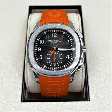 patek philippe aquanaut orange|patek philippe aquanaut white strap.